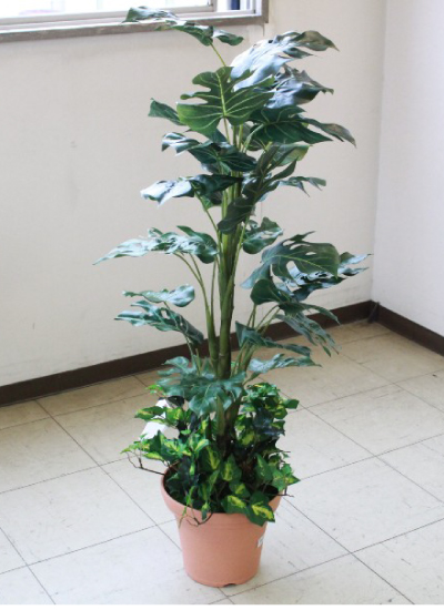 モンステラ 110cm フェイクグリーン 造花 観葉植物 CT触媒 snb